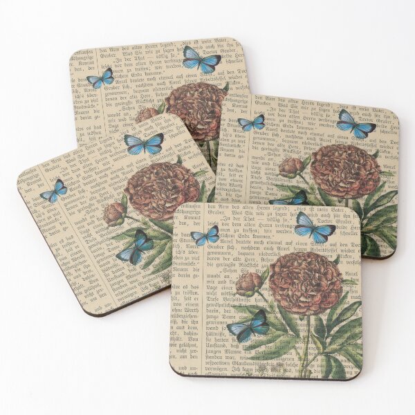 Item preview, Vintage Retro Butterfly Ephemera Pattern designed and sold by digitalvintage.