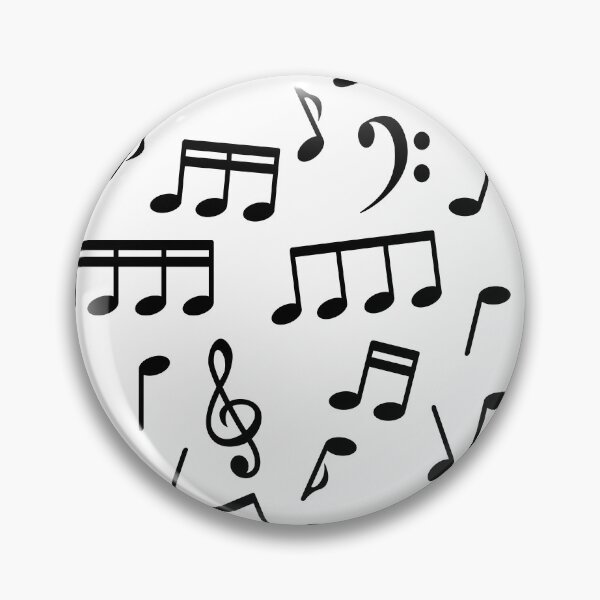 Item preview, Black Music Notes on White Background designed and sold by infinitetango.