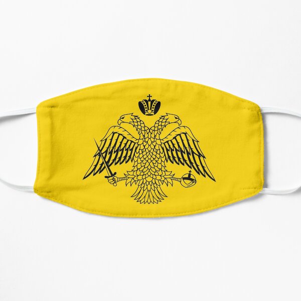 Byzantine Imperial flag by the Greek Orthodox Churches Flat Mask