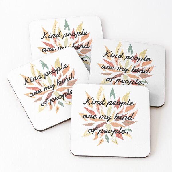 Item preview, Kind people are my kind of people flower logo  designed and sold by Katonion.