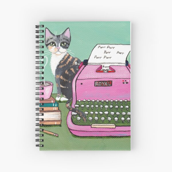 Love Note From The Cat Spiral Notebook