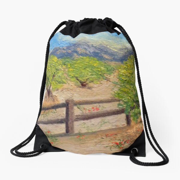 Santa Catalina Mountains Drawstring Bag