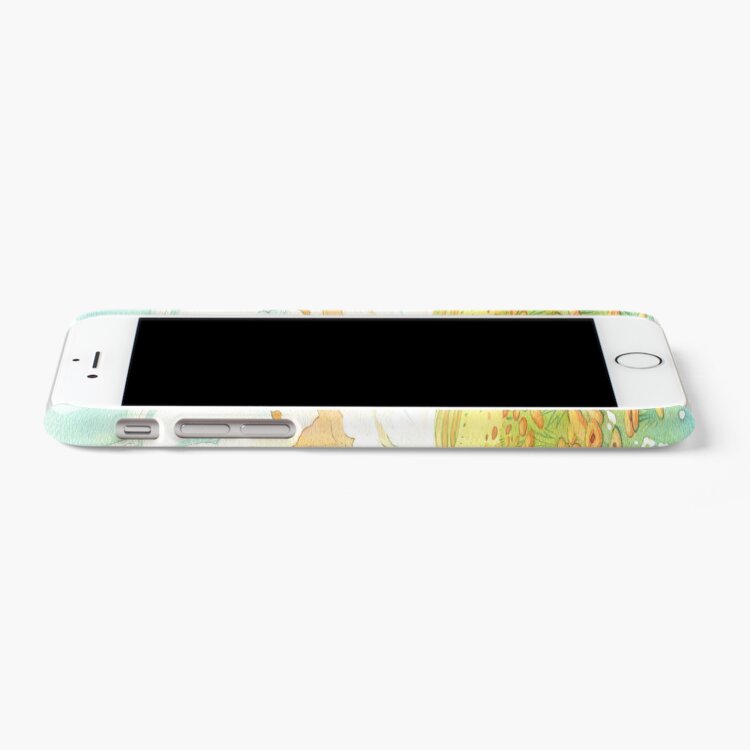 Alternate view of Meadow Frolic Watercolor Fox Kitsune Pattern iPhone Case & Cover