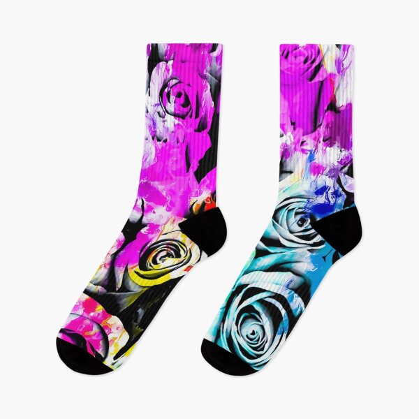 Item preview, rose texture abstract  with colorful painting abstract background in pink blue green red yellow designed and sold by Mrvell.