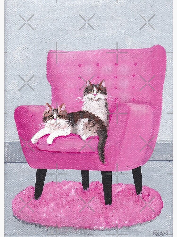 Pink cat online chair