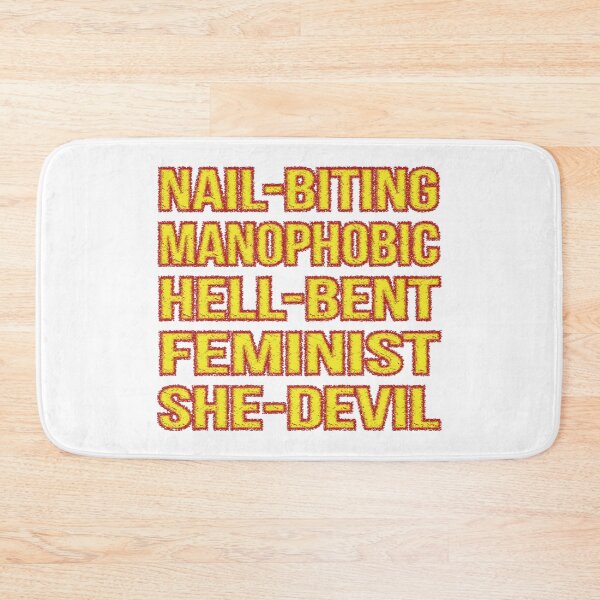 Item preview, Nail-Biting, Manophobic, Hell-Bent, Feminist, She-Devil (Flame Yellow) designed and sold by Pellucid.