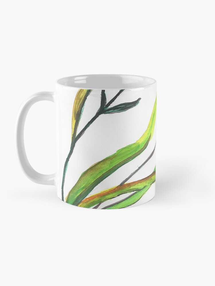 Alternate view of Carnations Watercolor Painting Mug