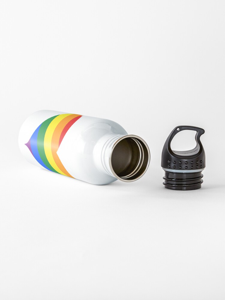 Alternate view of LGBTQ Heart Rainbow Water Bottle