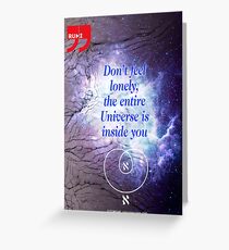 Rumi's Inspirational Quote Greeting Card