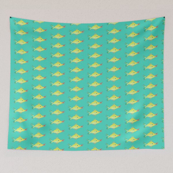 Item preview, green tail yellowfish designed and sold by MoaMonka.