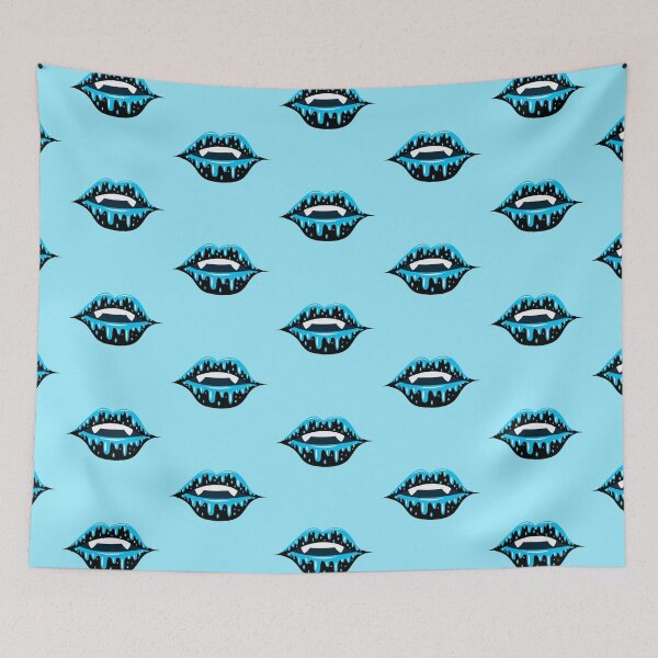Item preview, Noir Icy Blue Lips designed and sold by MousseFashion.