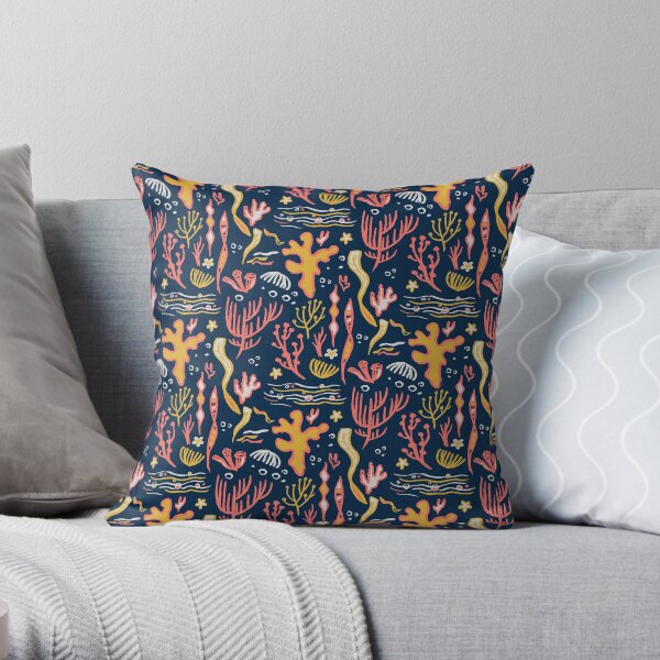 Coral serenade Throw Pillow