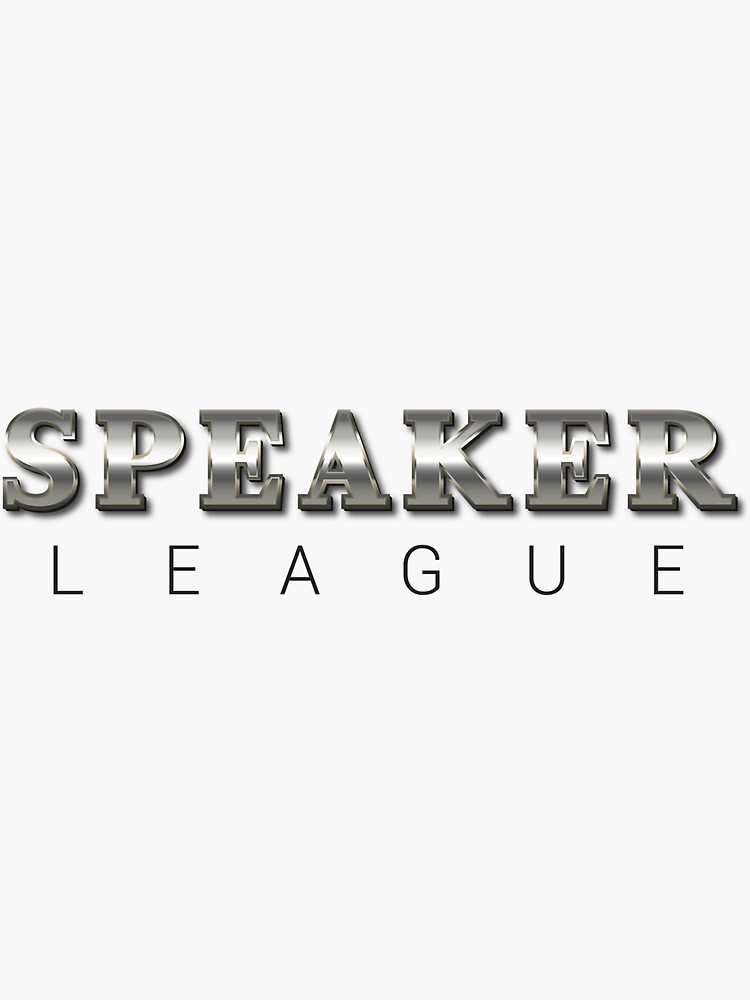 "Speaker League" Sticker for Sale by rmdb Redbubble