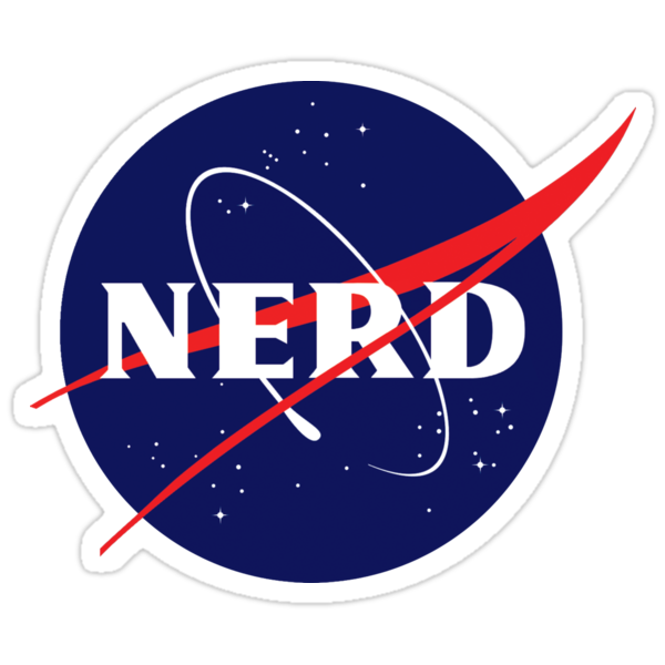  NASA Nerd Logo Parody Stickers by Jeffest Redbubble