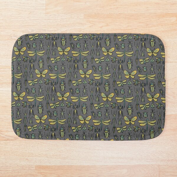 Golden Bugs Bath Mat
