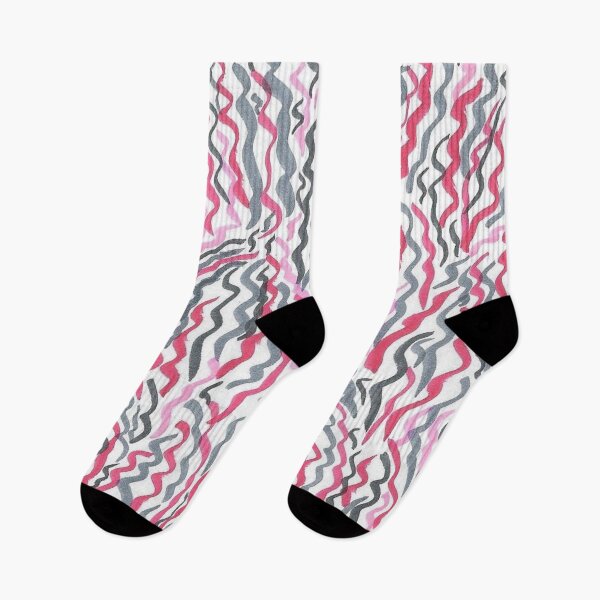 Item preview, Red and Black Squiggles Abstract designed and sold by DanielleGensler.