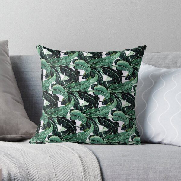 Banana Leaf Throw Pillow