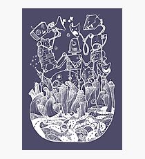 White robots Photographic Print