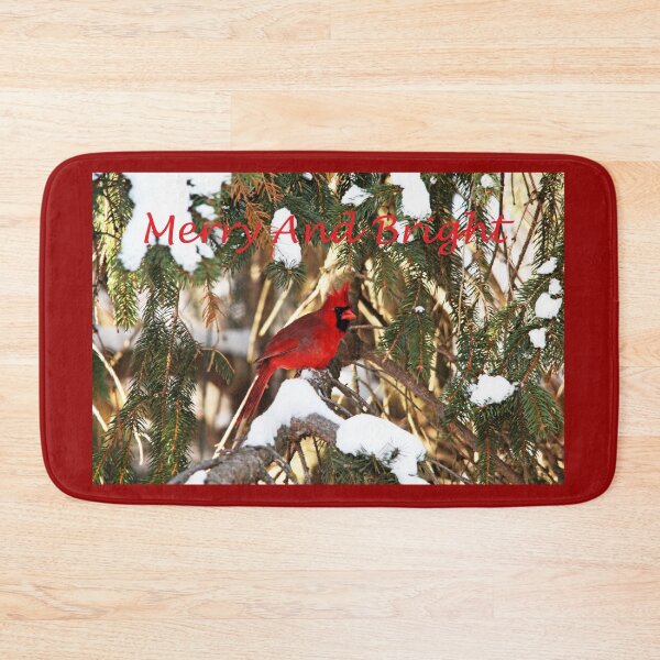 Item preview, Northern Cardinal In Winter Merry And Bright designed and sold by Deb Oppermann.