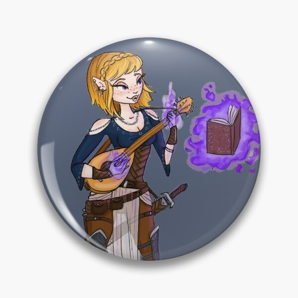 Item preview, Half-elf Bard designed and sold by Alexa Martin.