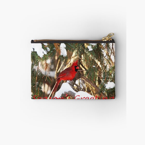 Item preview, Northern Red Cardinal In Winter Season's Greetings designed and sold by Deb Oppermann.