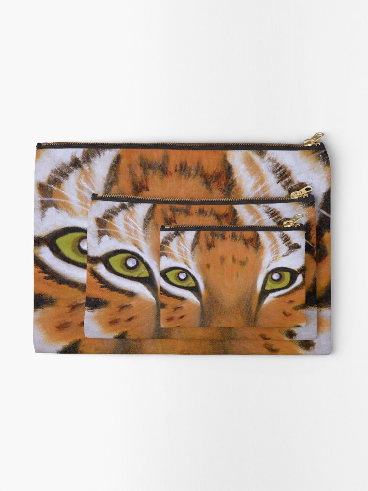 Alternate view of Tiger Eyes Zipper Pouch