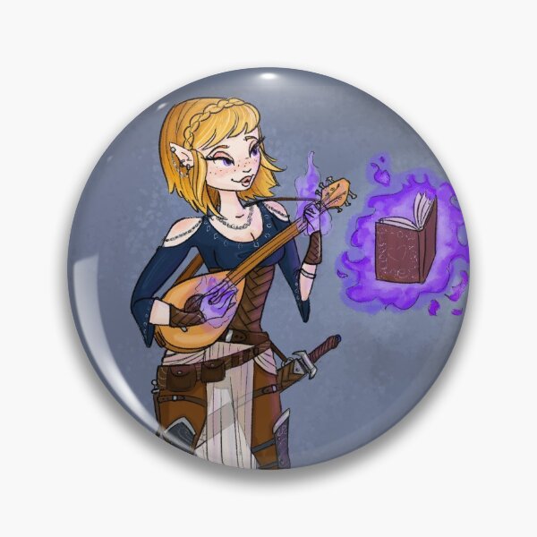 Item preview, Half-Elf Bard designed and sold by Alexa Martin.