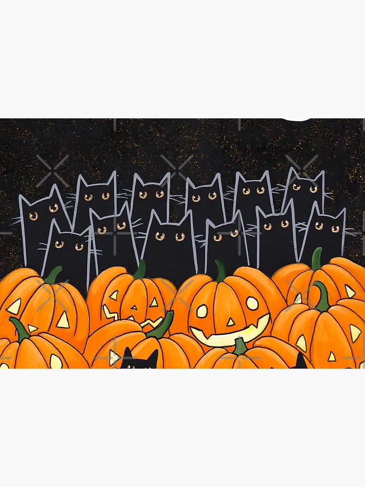 Black Cats & Jack-o-Lanterns by kilkennycat