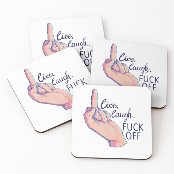 Item preview, "Live. Laugh, Fuck Off" Middle Finger Design   designed and sold by Bee-Witched.