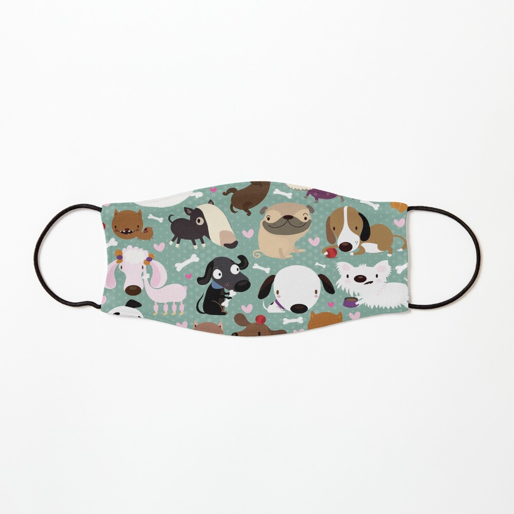 Dog pattern Mask