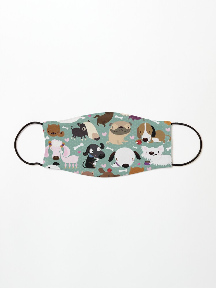 Thumbnail 1 of 5, Mask, Dog pattern designed and sold by mjdaluz.