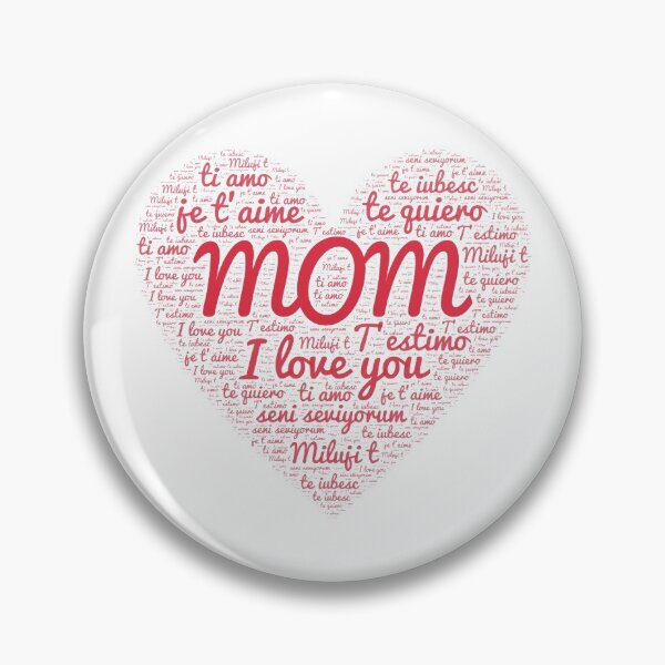 Item preview, Mom I love you - word cloud heart with different languages  designed and sold by MustaFighter.