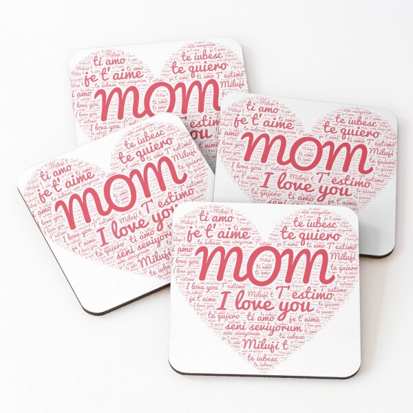 Item preview, Mom I love you - word cloud heart with different languages  designed and sold by MustaFighter.