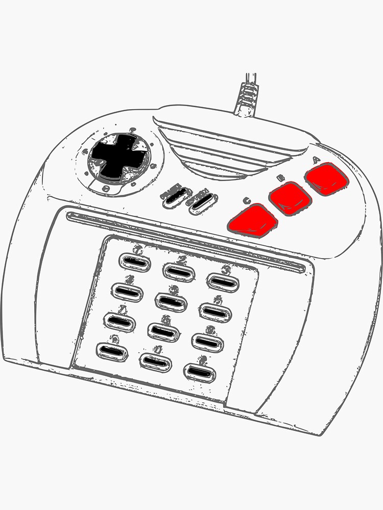 Thumbnail 3 of 3, Sticker, Jaguar Controller designed and sold by Shinto314.