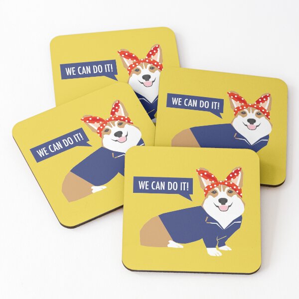 Artikelvorschau, Rosie Corgi Aufkleber - Corgi Aufkleber, Corgi Rosie, Corgi Feministin, Corgi, süße Corgi, entworfen und verkauft von PetFriendly.