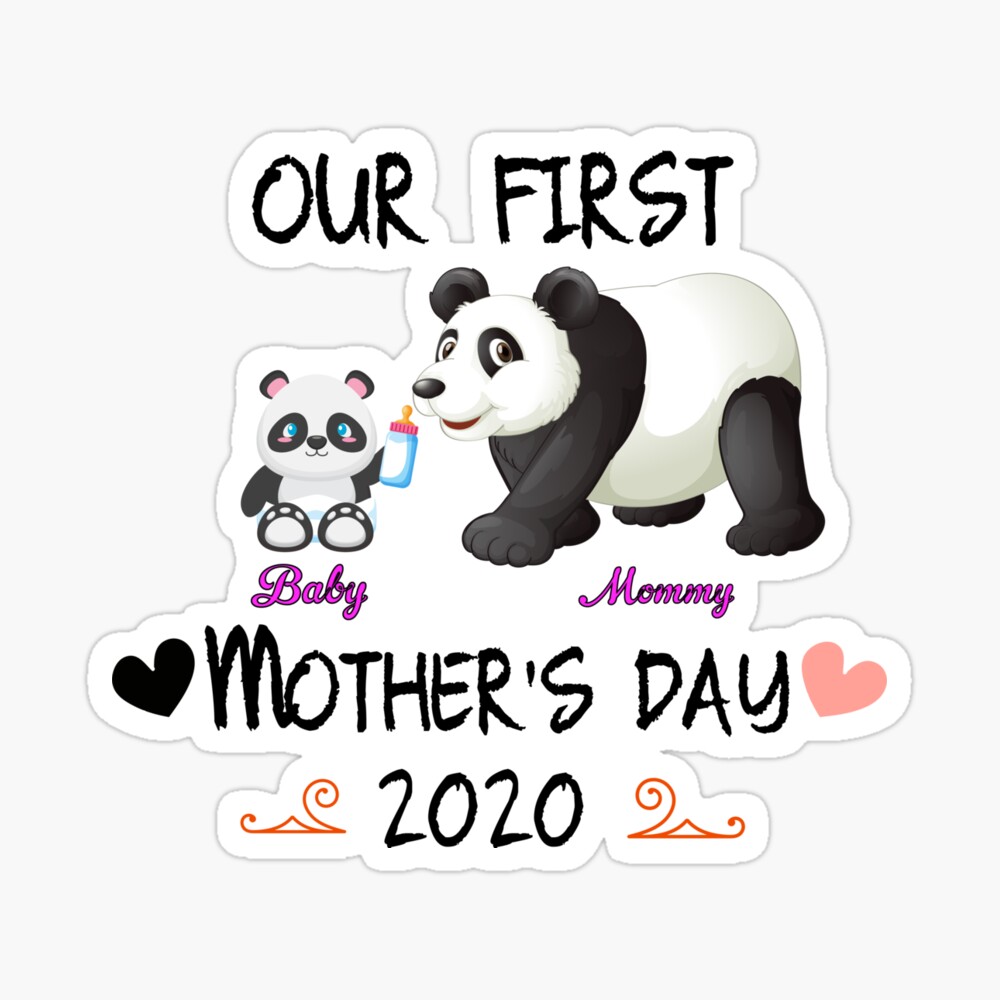 Our First Mother's Day 2020 Mommy Panda Funny Gift Ideas Mother's ...