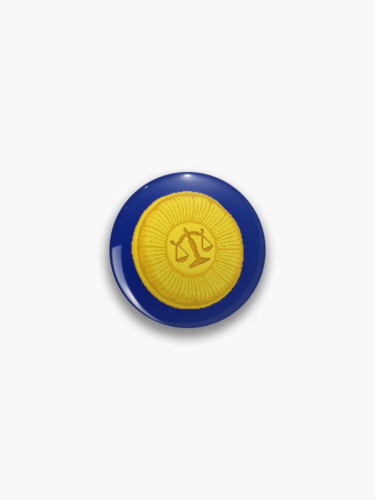 Pixel Defense Lawyer Badge Pin By Lauramiggs Redbubble