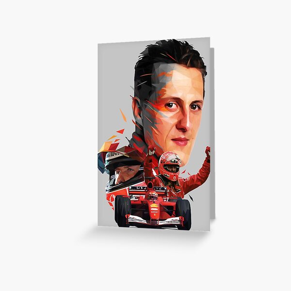 "Michael Schumacher Low Poly" Greeting Card By PxlG | Redbubble