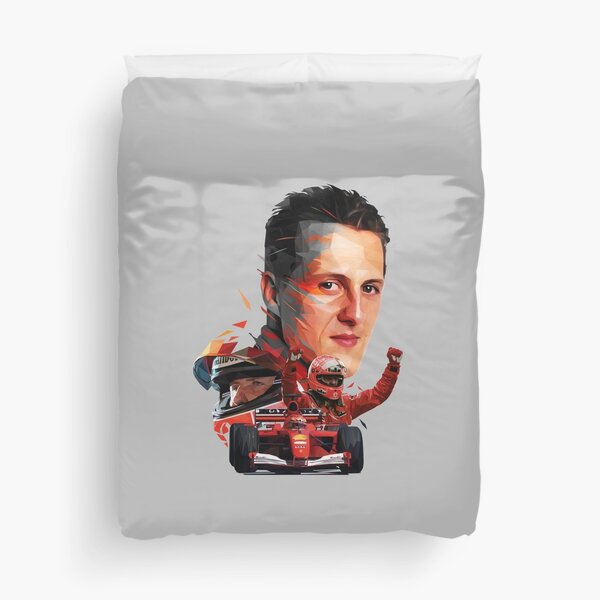 Michael Schumacher low poly Duvet Cover