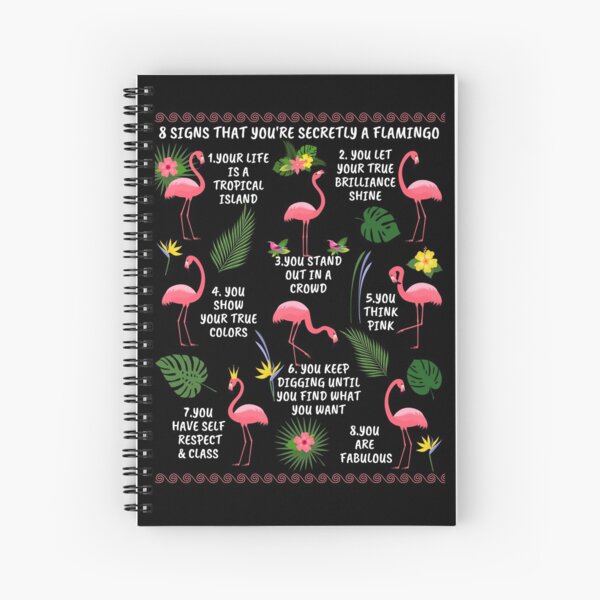 Item preview, Eight Signs That You Are Secretly a Flamingo Crazy Flamingo Lady Funny Flamingo Gifts For Women  designed and sold by neotrend.