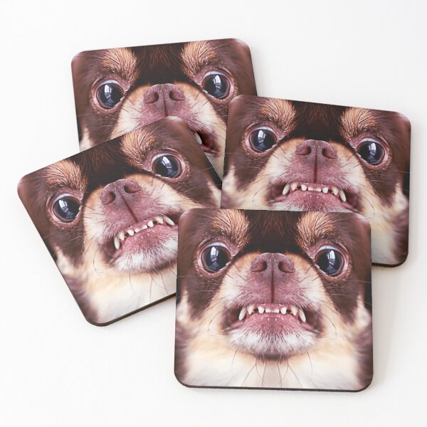 Item preview, Chihuahua aggressive dog snarling and looking angry Animals Gifts Safe Face protection covering Men Women designed and sold by Dolphin Graphic.