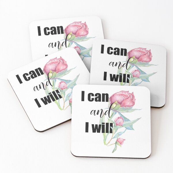 Item preview, SHORT MOTIVATIONAL QUOTE, I can and I will designed and sold by latiendadearyam.