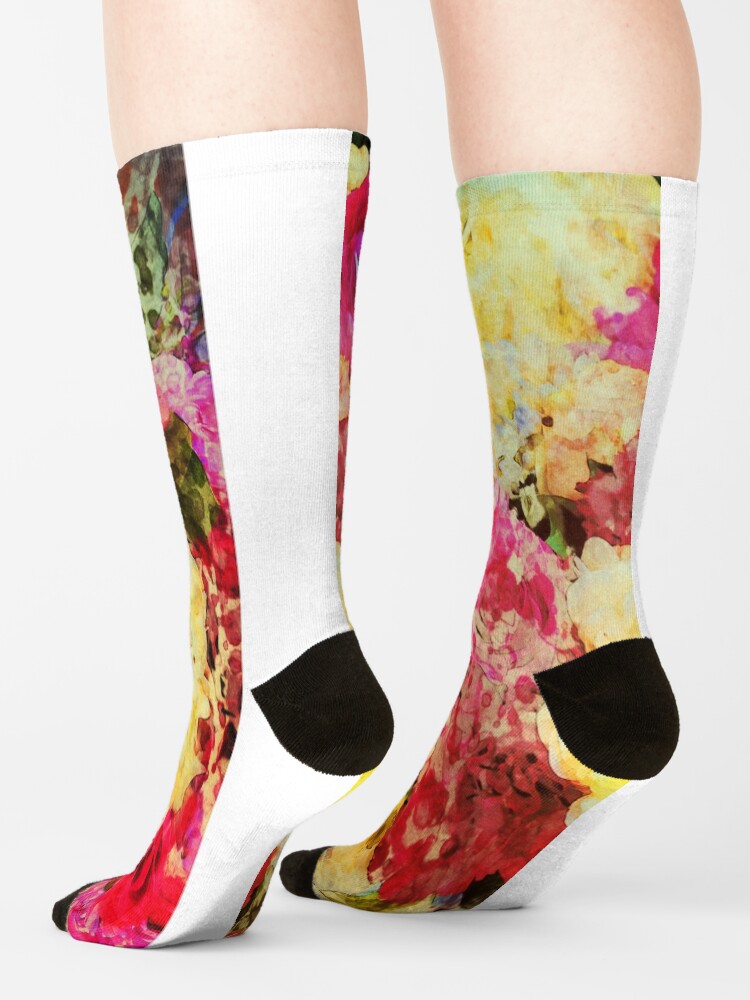 Alternate view of Springtime Bouquet Art - Floral Gift Socks