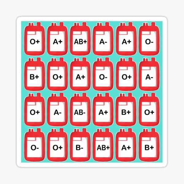 Modèle d'unités de sang Sticker