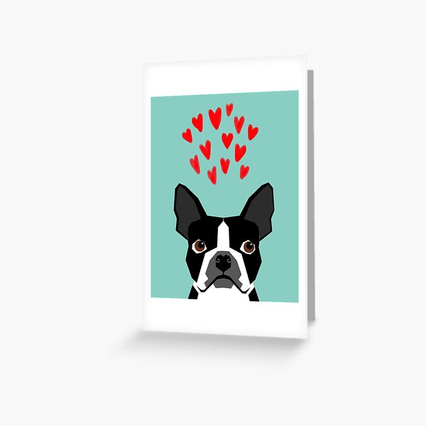 Item preview, Boston Terrier - Hearts, Cute Funny Dog Cute Valentines Dog, Pet, Cute, Animal, Dog Love,  designed and sold by PetFriendly.