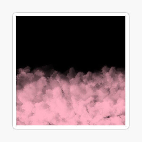 Black with Pink Minimal Sticker