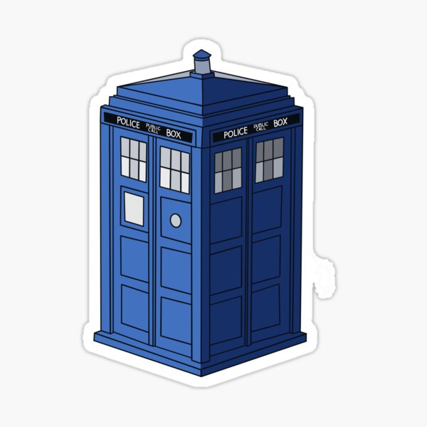 Blue Police Box: Tardis Sticker
