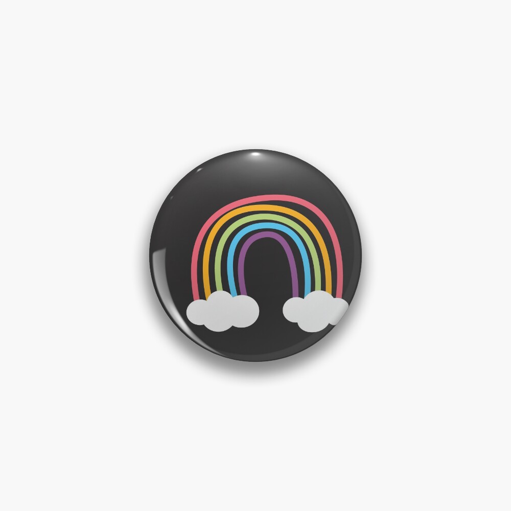 Colorful Rainbows Pin