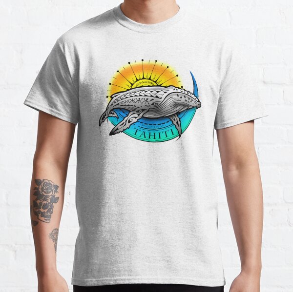 Mana'o Tattoo Studio Tahiti TOHORA (baleine) T-shirt classique