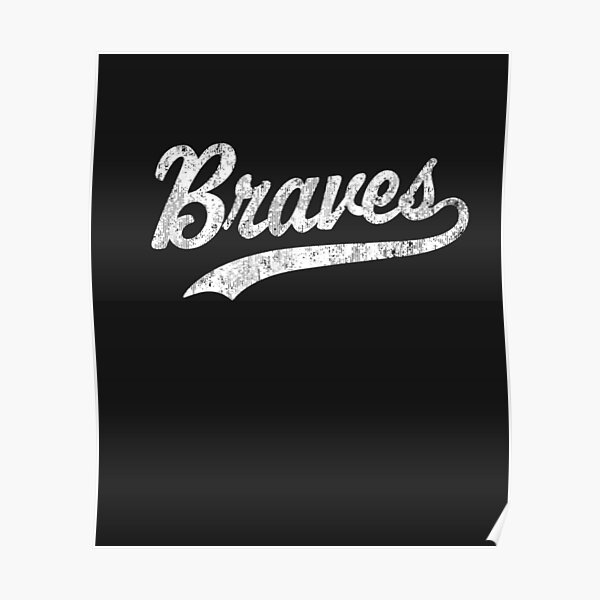 Braves Mascot Vintage Sports Name Design Poster for Sale by OlivierSchnei